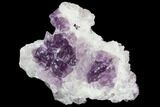 Purple Fluorite on Quartz Epimorphs - Arizona #103542-1